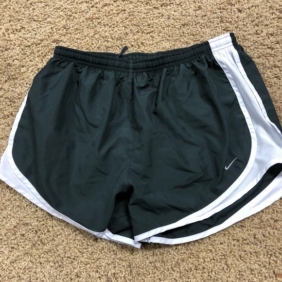 Nike Pants - Dark gray and white Nike running shorts